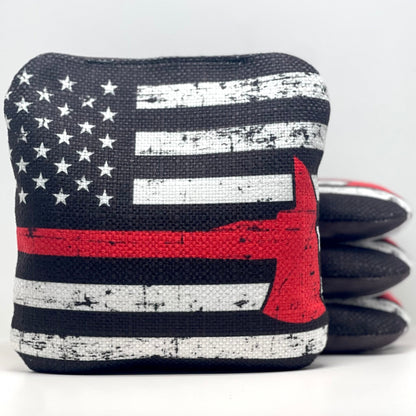 Stick 'n Slick Bags: Distressed American "Thin Red Line" bags