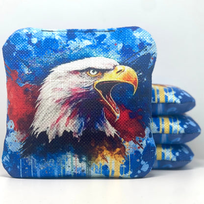 Stick 'n Slick Bags: Paint Splatter Eagle & Flag