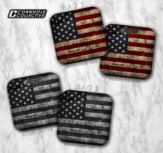 Stick 'n Slick Bags: Distressed American Flag