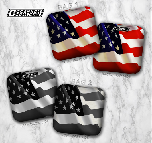 Stick 'n Slick Bags: Waving American Flag